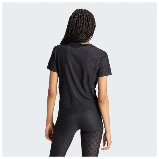 Adidas Γυναικεία κοντομάνικη μπλούζα Lace Crop Tee